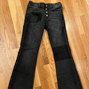 Black flare jeans